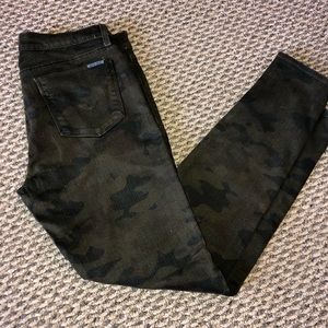 Hudson camo print jeans.
